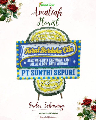Papan Bunga Duka di Kratonan