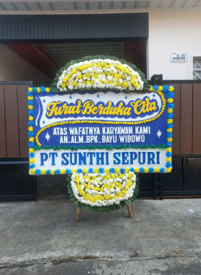 Papan Bunga Duka di Kratonan